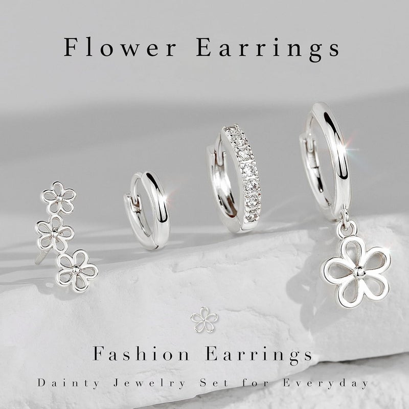 Poxtex Small Gold Huggie Hoop Earrings Set for Women Men Hypoallergenic 14K Plated Stack Cartilage Earrings, Multiple Piercing Lightweight Mini Thin Cute Dainty Trendy Jewelry Set Christmas Gifts for Women - Image 4